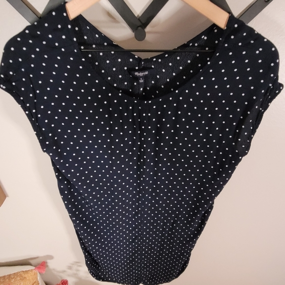 Madewell Layout Tunic Dress | Polka-Dot Dress |Tunic Dress | Madewell Dress | S - Picture 8 of 15